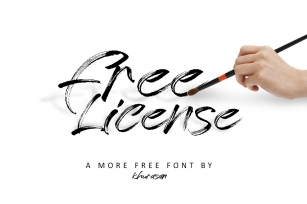 Free License Font Download