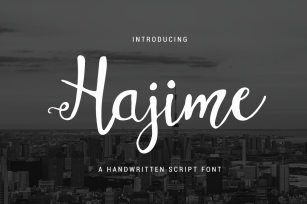 Hajime Script Font Download