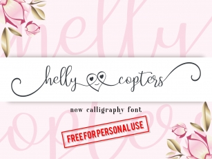 Helly copters Font Download