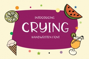 Crying Font Download