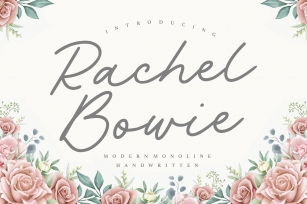 Rachel Bowie Font Download