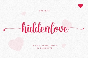 Hiddenlove Font Download