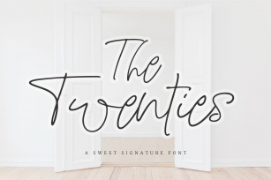 The Twenties | A Sweet Signature Font Font Download