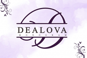 Dealova Monogram _ Font Download