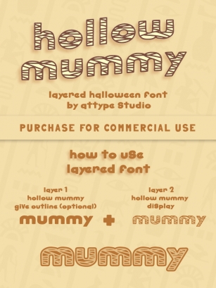 Hollow mummy Font Download