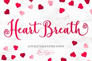 Heart Breath - Lovely Valentine Font Font Download