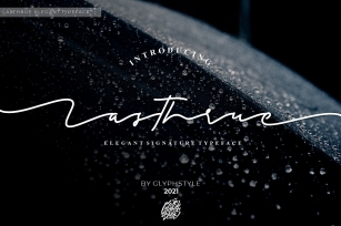 Lasthrue Elegant Signature Font Download