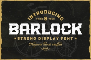 Barlock - Strong Display Font Font Download