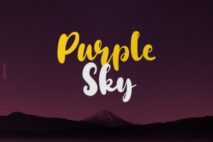 Purple Sky Font Download