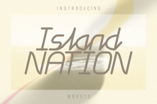 Island Nation - Beauty script sans typeface Font Download