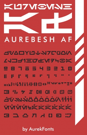 Aurebesh A Font Download
