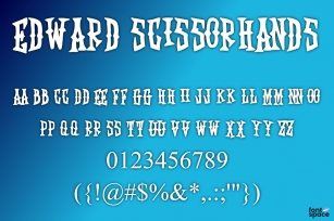 Edward Scissorhands Font Download