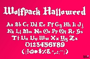 Wolfpack Halloweed Font Download