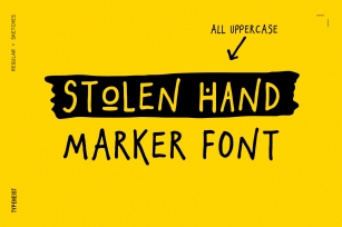 Stolen Hand Marker Font Download