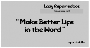 Lazy Repairedhos Font Download