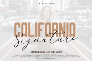 California Signature Du Font Download