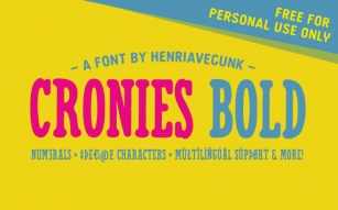 Cronies Bold Font Download
