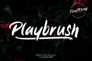 Playbrush Font Download