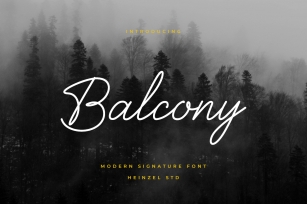 Balcony Signature Font Download