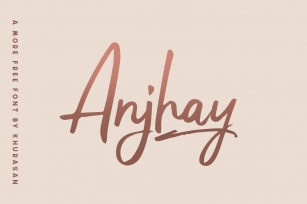 Anjhay Font Download