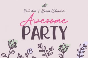Awesome Party Display Personal Font Download
