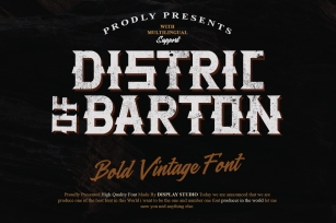 Distric of Barth Font Download