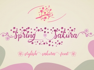 Spring Sakura Font Download