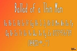 Ballad of a Thin Ma Font Download