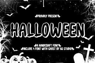 Halloween outline Font Download