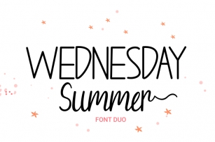Wednesday Summer Scrip Font Download