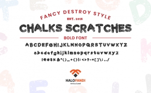 Chalk Scratches Rough Font Download