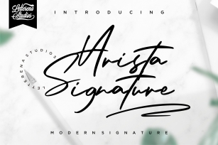 Arista Signature Font Download