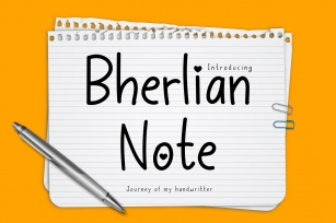 Bherlian Note Font Download