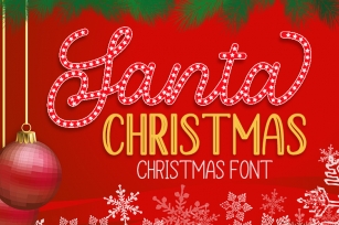 Santa Christmas - A Cute Holiday Font Download