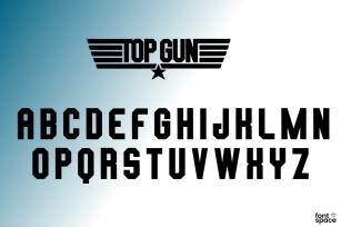 TOP GUN Font Download