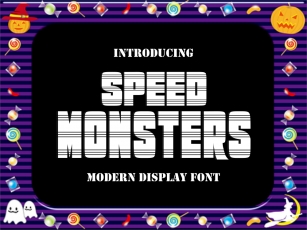 Speed Monsters Font Download