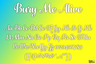 Bury Me Alive Font Download