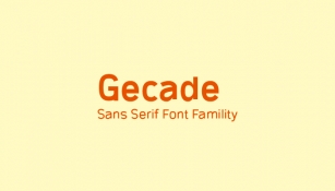 Gecade Font Download