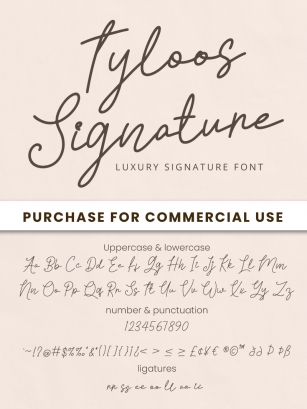 Tyloos Signature Font Download