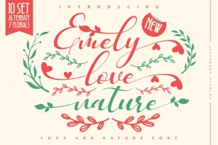 Emely love nature Font Download