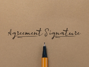 A Agreement Signature Font Download