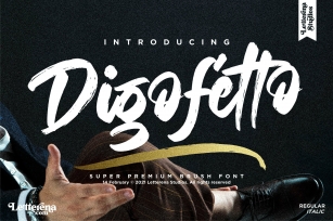 Digofetto - Strong Brush Font Font Download