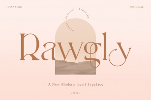 Rawgly - A New Modern Serif Typeface Font Download