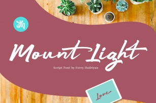 Mount Light - Script Font Font Download