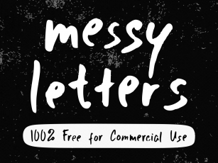 Messy Letters Font Download