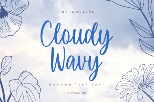 Cloudy Wavy Font Download