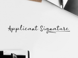 A Applicant Signature Font Download