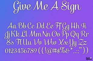 BB Give Me A Sig Font Download