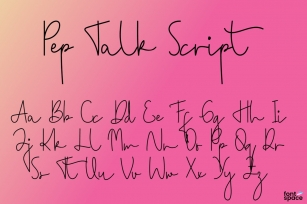 Pep Talk Scrip Font Download