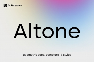 Altone; 18 Styles Geometric Family Font Download